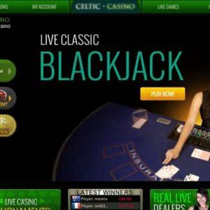 Celtic Casino: Live Casino Action At Home